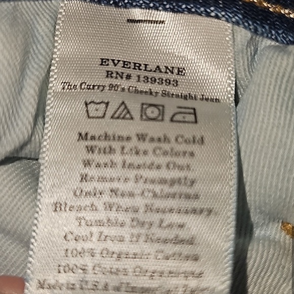 Everlane The Curvy 90s Cheeky Straight Leg Ankle Jean 29 blue denim - Picture 4 of 8